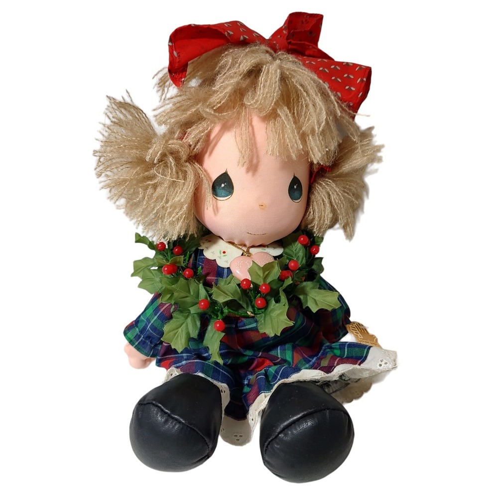 Applause Precious Moments Holly Doll Stuffed Toy Locket 1987‎ 14 In Vintage SEE